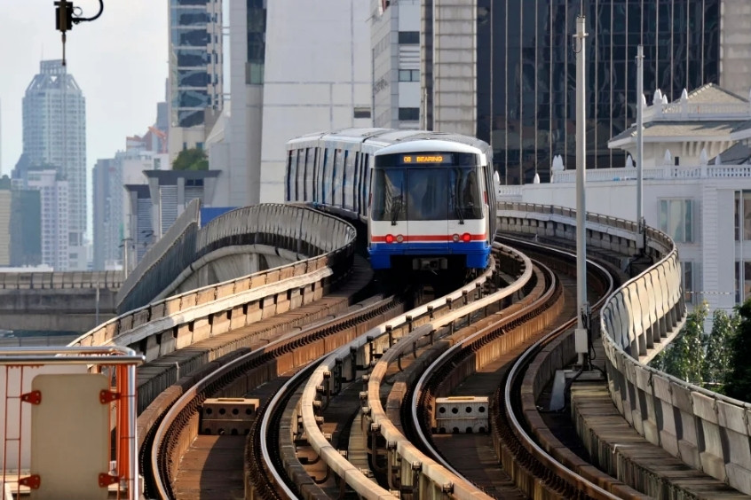 Tàu điện trên cao ảnh tàu điện Bangkok hiện đại và tiện lợi
