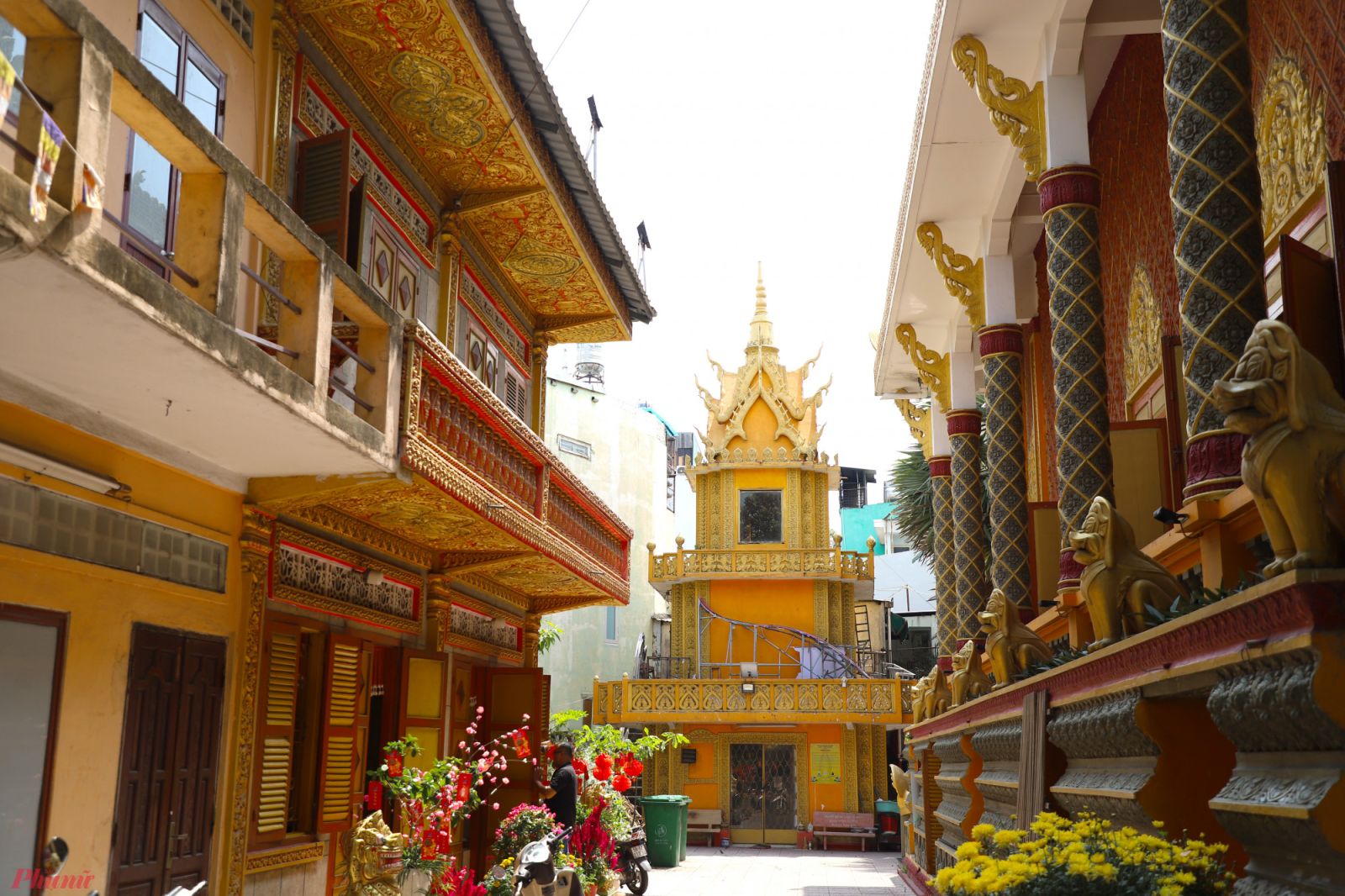 Chùa Munir Ansay - Kiến trúc Khmer độc đáo ở Cần Thơ (Ảnh: Internet).