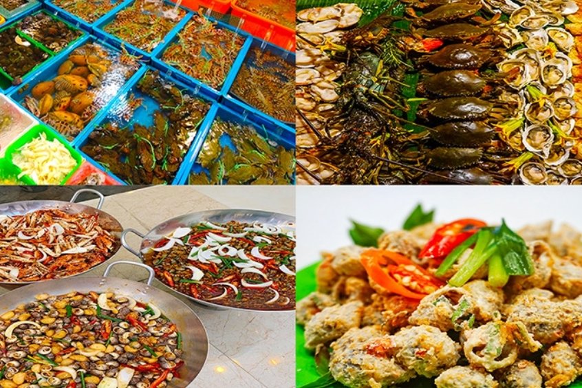 ẩm thực tại chợ sơn trà