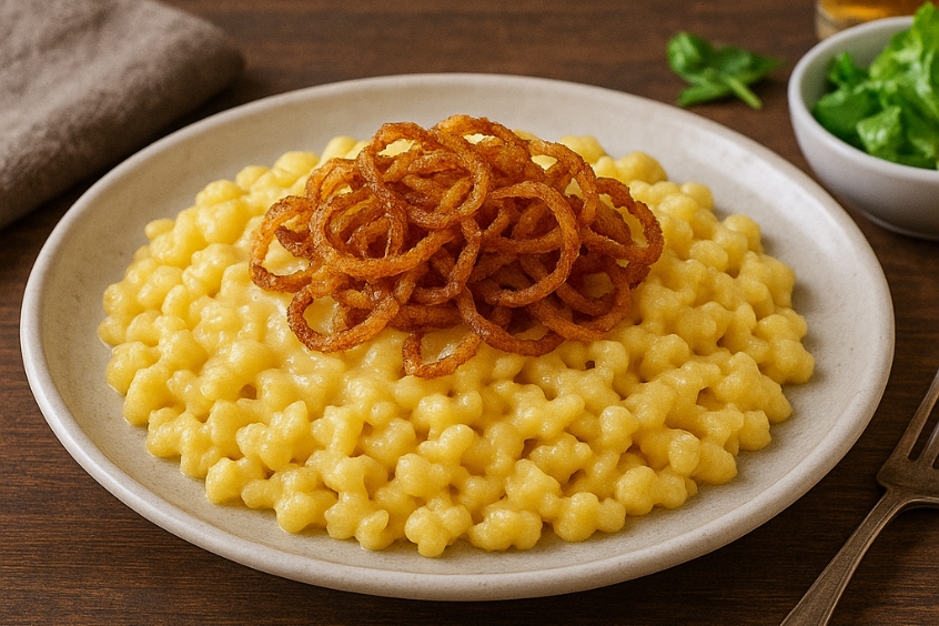 Đây là món Käsknöpfle nổi tiếng tại Liechtenstein