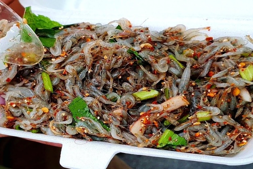 Tép nhảy (Goong Ten) - Món ăn độc đáo của Thái Lan