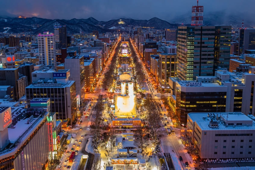 Thế giới băng tuyết lung linh tại Sapporo 